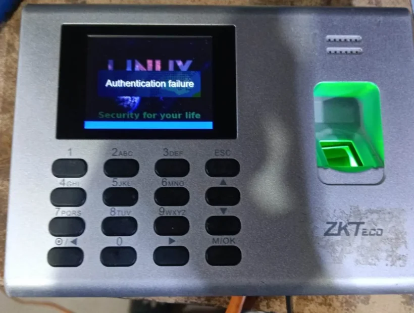 Authentication failure