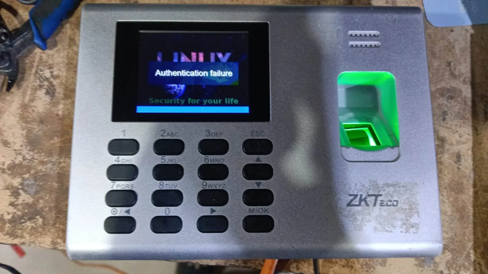 Authentication failure